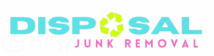 Disposal city junk removal brand logo with a recycling symbol integrated into the design, symbolizing environmental-friendly waste management services.